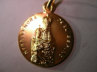 medalla ainhoa oro plata